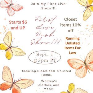 First Live Show Notification!!!! Flash Sale!!